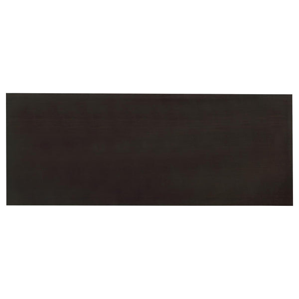 English Elm Cappuccino Mid-Century Floating Top Office Desk with 2 Drawers, Cabinet, File Storage & Power Outlets B062P145425