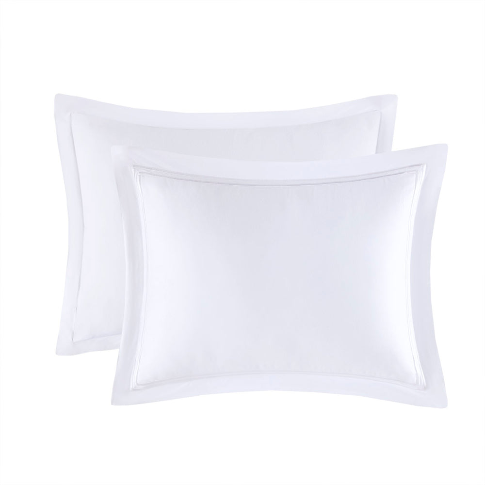 English Elm King/Cal Luxurious 500TC Cotton Sateen Embroidered Comforter Set with Removable Duvet & OEKO-TEX Safety White 14.96 L x 17.52 W x 14.96 H B035129282