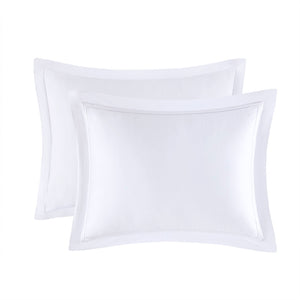 English Elm King/Cal Luxurious 500TC Cotton Sateen Embroidered Comforter Set with Removable Duvet & OEKO-TEX Safety White 14.96 L x 17.52 W x 14.96 H B035129282