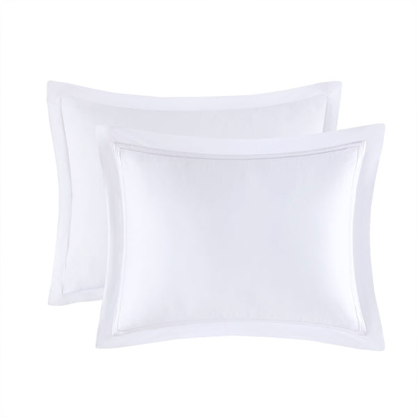 English Elm King/Cal Luxurious 500TC Cotton Sateen Embroidered Comforter Set with Removable Duvet & OEKO-TEX Safety White 14.96 L x 17.52 W x 14.96 H B035129282