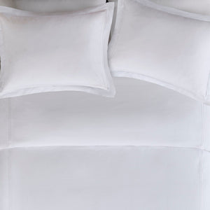 English Elm King/Cal Luxurious 500TC Cotton Sateen Embroidered Comforter Set with Removable Duvet & OEKO-TEX Safety White 14.96 L x 17.52 W x 14.96 H B035129282