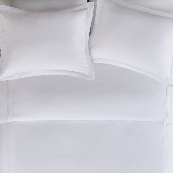 English Elm King/Cal Luxurious 500TC Cotton Sateen Embroidered Comforter Set with Removable Duvet & OEKO-TEX Safety White 14.96 L x 17.52 W x 14.96 H B035129282