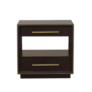 English Elm Smoked Peppercorn 2-Drawer Nightstand