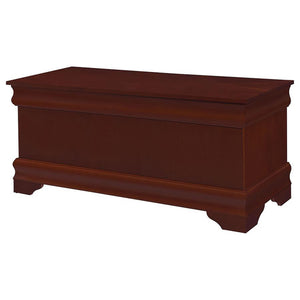 English Elm Warm Vintage Cedar Chest with Curved Moldings & Bracket Feet, Cedar-Lined Storage for Quilts (47") B062P145495