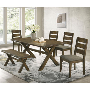 English Elm Knotty Nutmeg Dining Bench — Rustic Rough‑Hewn Hardwood Seat, 300 lb Capacity, Versatile Entryway Charm B062P145599