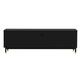 Hearth and Haven U-Can TV Stand For 75+ Inch TV, Entertainment Center TV Media Console Table, Modern TV Stand with Storage, TV Console Cabinet Furniture For Living Room SJ000114AAB