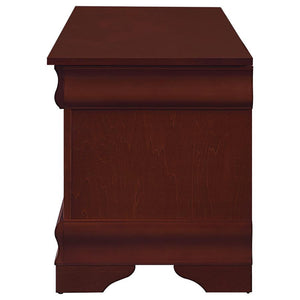 English Elm Warm Vintage Cedar Chest with Curved Moldings & Bracket Feet, Cedar-Lined Storage for Quilts (47") B062P145495