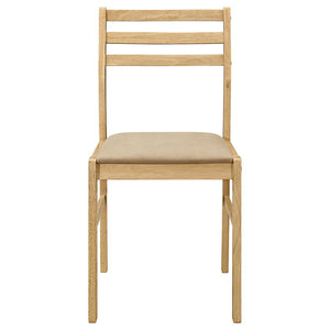 English Elm Natural 3-Piece Drop-Leaf Dining Set in Tan Upholstery — Compact Asian Tropical Wood Bistro Charm B062P145452