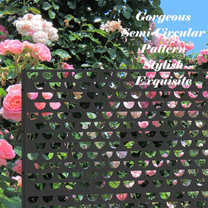 English Elm Metal Privacy Screens & Panels - Durable Freestanding Semi-Circular Design For Indoor/Outdoor Elegance W1859P145843