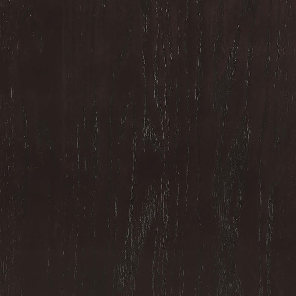 English Elm Espresso Transitional Faux Leather Side Chairs Set of 2 with Black Padded Seats and Cross Back Design B062P145598