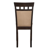 English Elm Beige and Cappuccino Upholstered Side Chairs (Set Of 2)