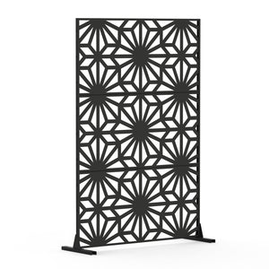 English Elm Metal Decorative Privacy Screens - Freestanding Sunflower Design For Garden, Patio & Indoor Spaces W1859P145845