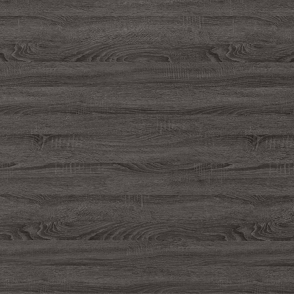 English Elm Weathered Grey Retro-Modern Floating Top Office Desk with File Cabinet, 2 Drawers, Power Outlets (60") B062P145457