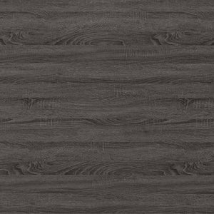 English Elm Weathered Grey Retro-Modern Floating Top Office Desk with File Cabinet, 2 Drawers, Power Outlets (60") B062P145457