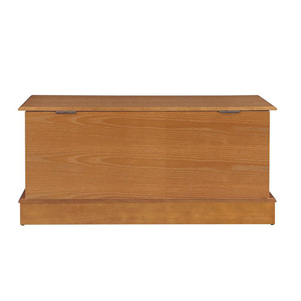 English Elm Honey Lonergan Cedar Chest with Scalloped Base & Floral Motif, Spacious Wool Storage, Warm Finish B062P145563