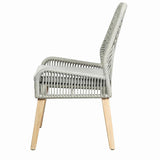 English Elm Grey and Weathered Wash Woven Back Side Chairs (Set Of 2)