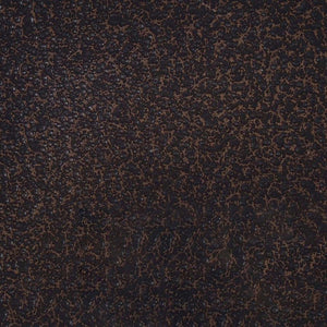 English Elm Cappuccino 4-Tier Corner Bookcase with Copper Scrollwork — Space-Saving Metal & MDF Display Shelf, 73.5" High B062P145489