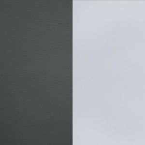 English Elm Grey Upholstered Bar Stool with Chrome Legs – Modern Faux Leather Counter Seating, 31"H Durable Elegance B062P145584