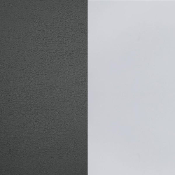 English Elm Grey Upholstered Bar Stool with Chrome Legs – Modern Faux Leather Counter Seating, 31"H Durable Elegance B062P145584