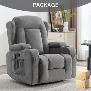 English Elm Power Lift Recliner with Heat Massage and Usb Port for Elderly Living Room Use W1521S00016