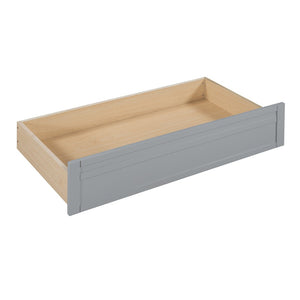 English Elm Twin Daybed with Under Bed Drawers and Built in Shelf Solid Pine Wood Frame Gray N708P245183E