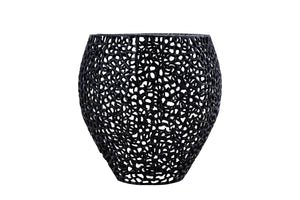 English Elm ET3403-18 Modern Aluminum Casting Side Table for Contemporary Living Rooms — Durable, Chic Accent Piece Black G150108420