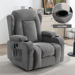 English Elm Power Lift Recliner with Heat Massage and Usb Port for Elderly Living Room Use W1521S00016