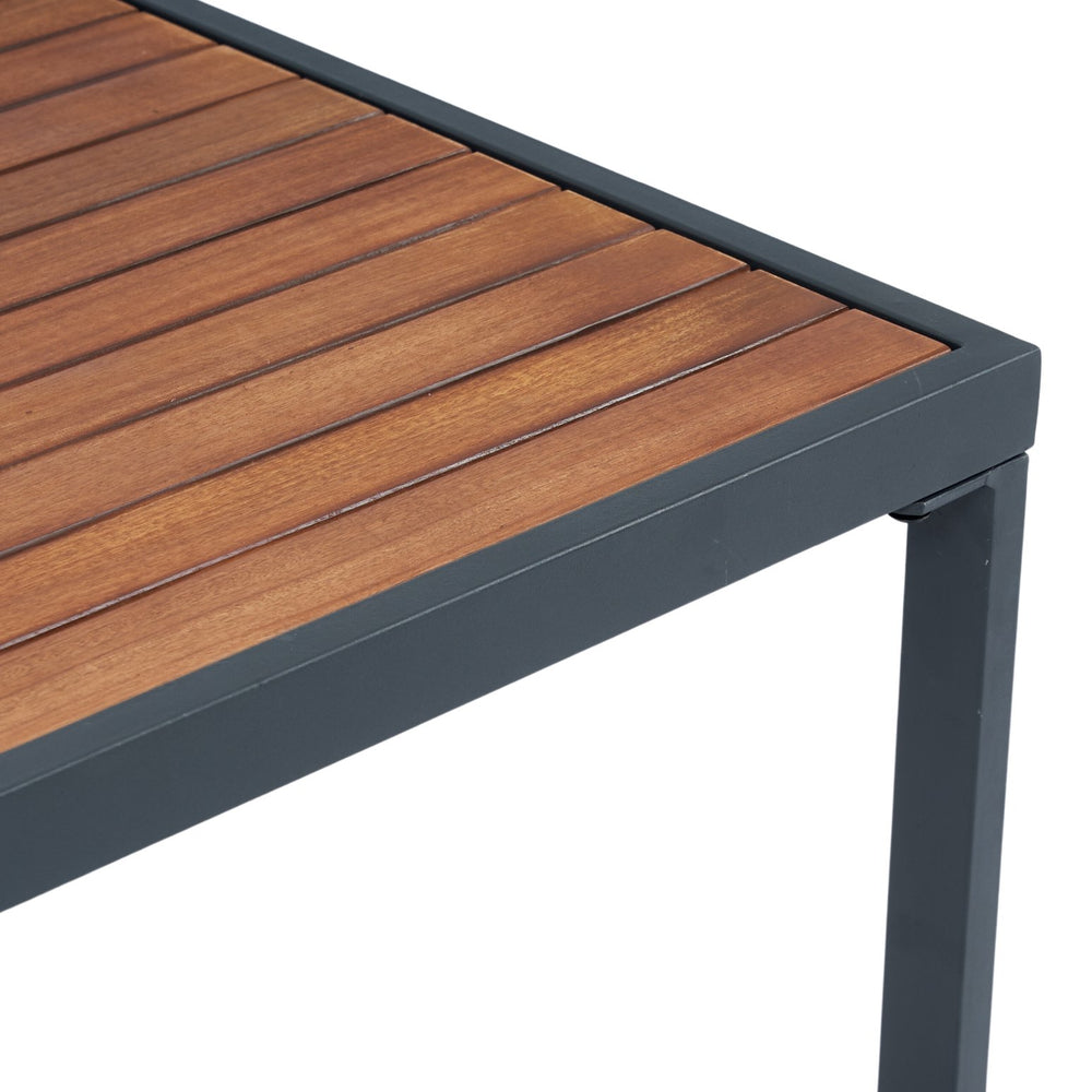 English Elm 4 Piece L-Shaped Patio Wicker Sectional Sofa Set With Dark Grey Cushions & Side Table For Outdoor Comfort W329S00031