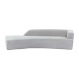 English Elm 109.4" Curved Chaise Lounge Modern Indoor Sofa Couch For Living Room, Grey(Old Sku:Wf313109Aae)