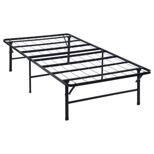 English Elm Black Twin Platform Bed with Heavy-Gauge Steel, 750 lb Capacity, Under-Bed Storage, Rugged Support B062P145533