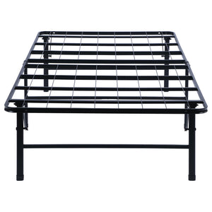 English Elm Black Twin Platform Bed with Heavy-Gauge Steel, 750 lb Capacity, Under-Bed Storage, Rugged Support B062P145533
