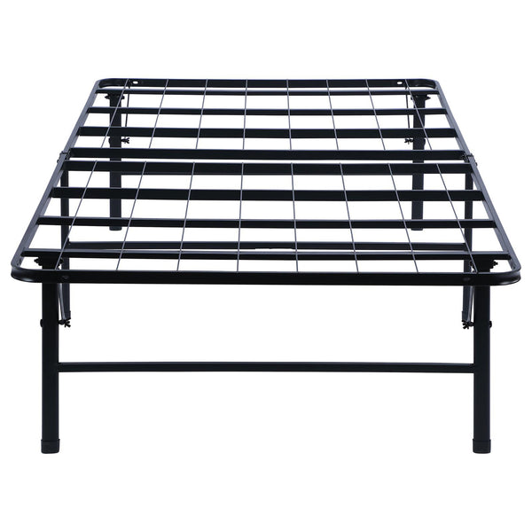 English Elm Black Twin Platform Bed with Heavy-Gauge Steel, 750 lb Capacity, Under-Bed Storage, Rugged Support B062P145533