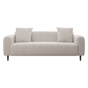 English Elm 77.2″ Plush Two-Seat Sofa Modern Upholstered White Granular Velvet Cozy Thermal Insulated 68L x23W x23H W1767132491