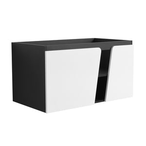 English Elm 36'' 36" Floating Wall-Mounted Vanity Cabinet 36'' Modern Plywood Bathroom Storage with Soft-Close Doors, Water-Resistant Finish W999P146429