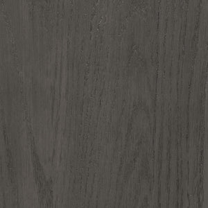 English Elm Medium Grey Lattice Back Side Chairs Set of 2 — Rustic Dining Accent Chairs with Faux Black Leather Seats, Timeless Design, Comfortable Support B062P145657