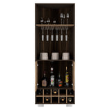 English Elm Corner Bar Cabinet Albarr, Living Room, Dark Oak / Pine