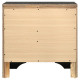 English Elm Black 2-Drawer Nightstand With Hidden Jewelry Tray