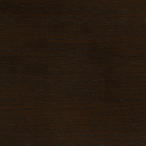 English Elm Cappuccino Ladder-Back Side Chairs Set of 2 — Oak Veneer Hardwood Frame, Black Leatherette Padded Seats, 300 lb Limit B062P145658