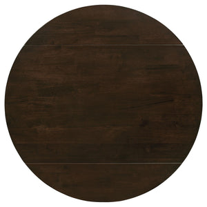 English Elm Cappuccino 3-Piece Drop Leaf Dining Set with Beige Upholstered Ladder-Back Chairs for Nooks B062P145671