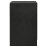 English Elm Black 2-Drawer Nightstand With Hidden Jewelry Tray