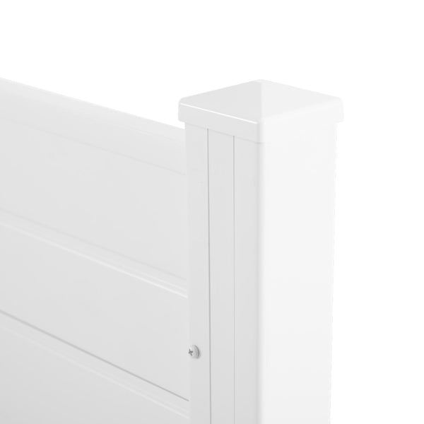 English Elm Privacy Vinyl Fence Panel Kit for Outdoor Ac Units Trash Cans and Pool Gear B100P143654