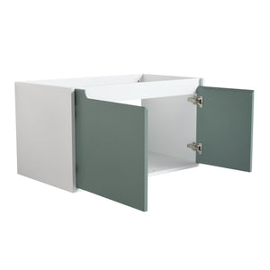 English Elm 36'' 36" Floating Wall-Mounted Bathroom Vanity Cabinet, 2-Door Soft-Close Hinges, Eco Plywood, Water-Resistant Finish W999P146238