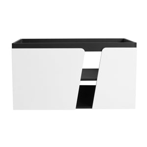 English Elm 36'' 36" Floating Wall-Mounted Vanity Cabinet 36'' Modern Plywood Bathroom Storage with Soft-Close Doors, Water-Resistant Finish W999P146429