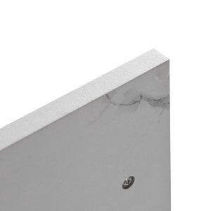 English Elm 20'' Floating Wall-Mounted Vanity with Resin Sink, Soft-Close Door & Open Shelves for Compact Baths White+Black W999P143207