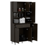 English Elm Kitchen Pantry Piacenza, Kitchen, Black