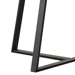 English Elm White Donovan Faux Marble Round Coffee Table with Matte Black Metal Frame — Luxe Durable Centerpiece B062P145515