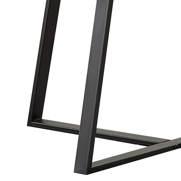 English Elm White Donovan Faux Marble Round Coffee Table with Matte Black Metal Frame — Luxe Durable Centerpiece B062P145515