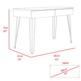 English Elm Desk Hinsdale, Office, Smokey Oak