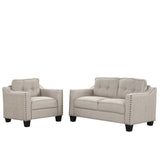 English Elm 3 Piece Living Room Set