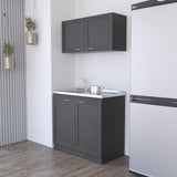 English Elm Cabinet Set Zeus, Garage, Black